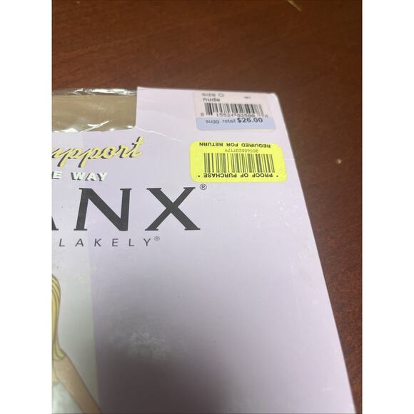 NEW Spanx Leg Support All the Way Pantyhose Size G Nude Made In USA - Picture 3 of 8